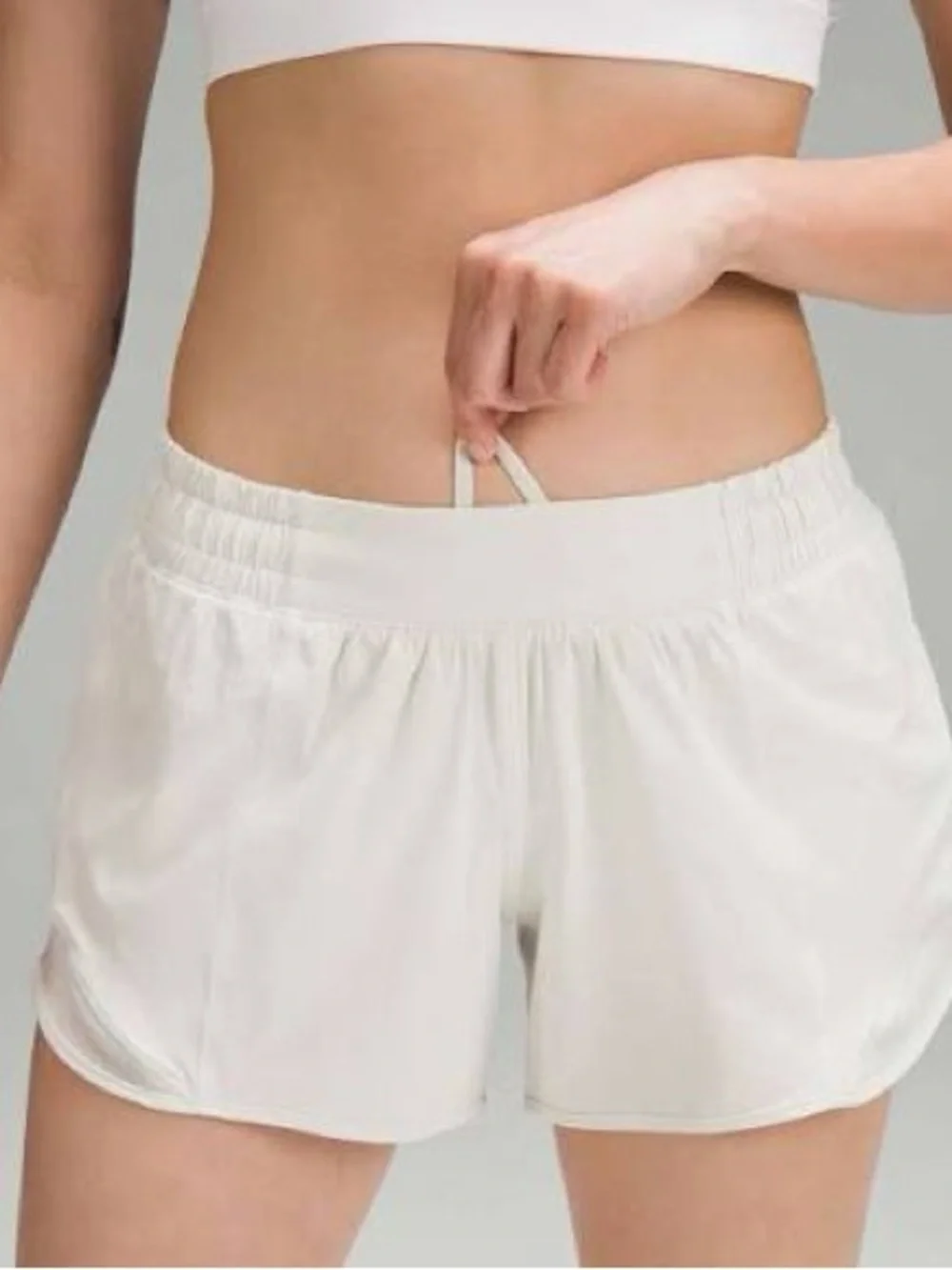 lululemon athletica Cream Relaxed Drawstring Lounge Shorts